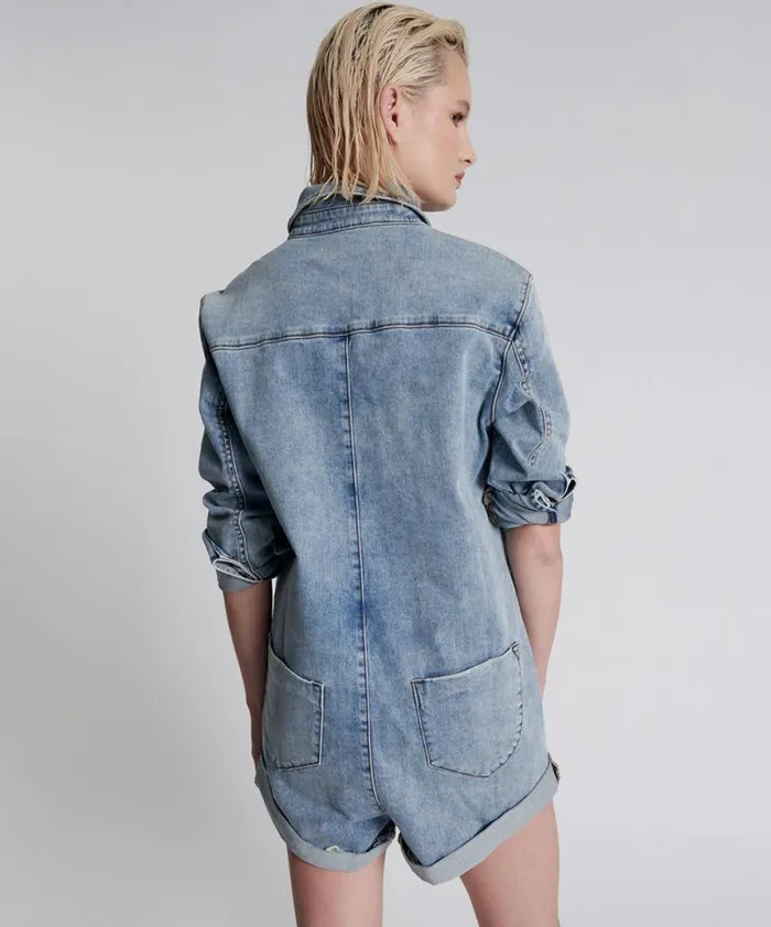 Women HENDRIXE PROPHECY JUMPSUIT BLUE One Teaspoon Denim Jumpsuits Women HENDRIXE PROPHECY JUMPSUIT BLUE One Teaspoon Denim Jumpsuits