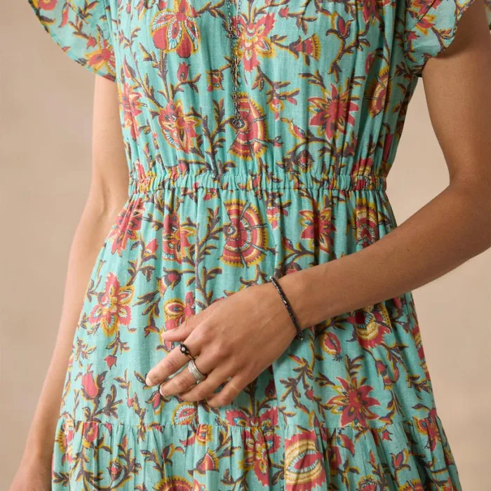 Women High Vines Dress Turquoise Sundance Catalog Dresses and Jumpsuits