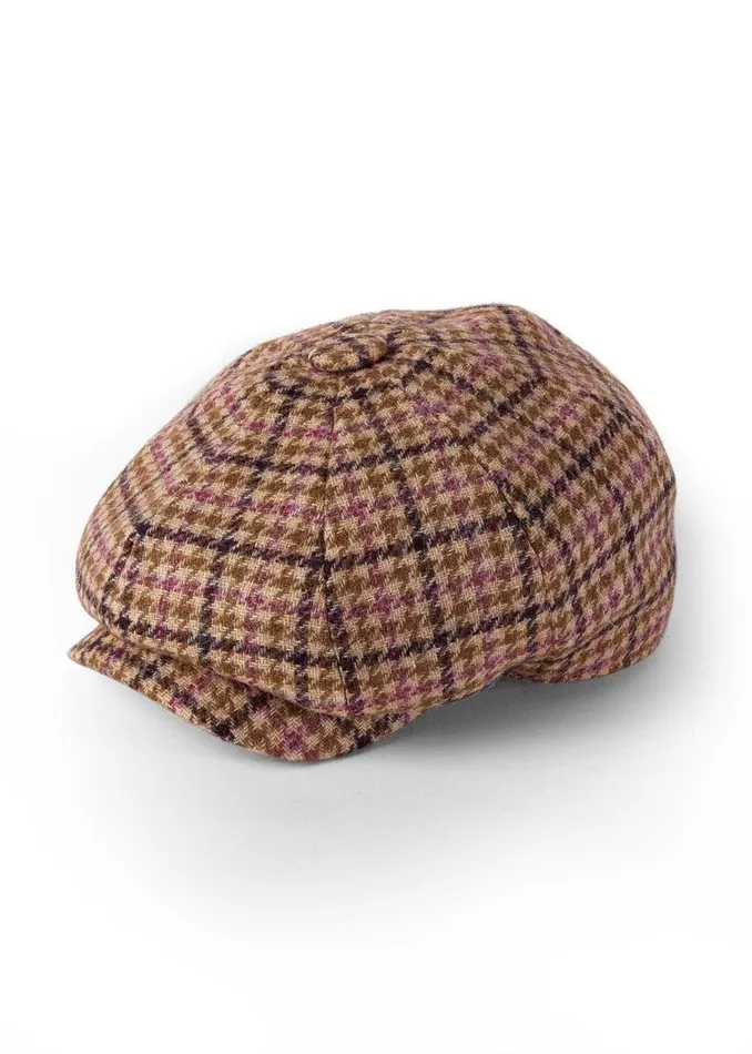 Women In Stock Tailoring Holland Cooper Baker Boy Cap Sudeley Pink
