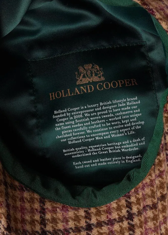 Women In Stock Tailoring Holland Cooper Baker Boy Cap Sudeley Pink