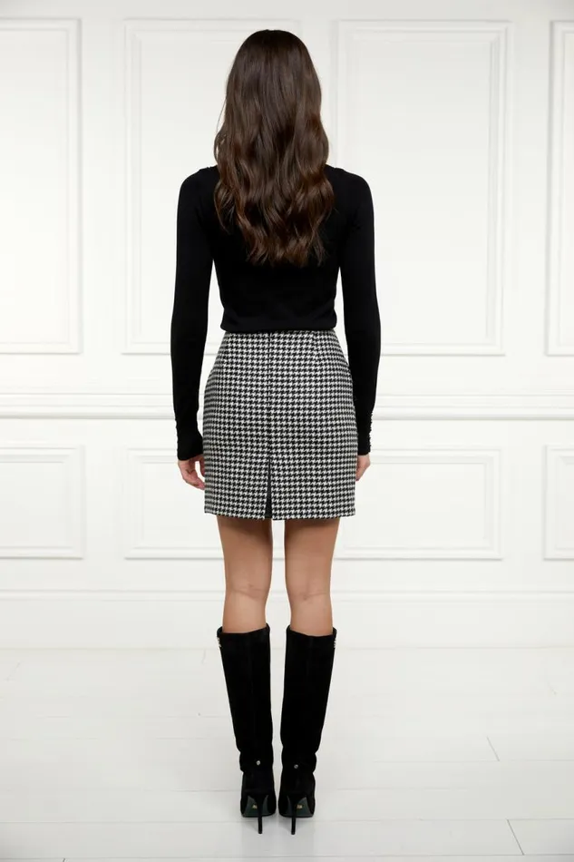 Women In Stock Tailoring Holland Cooper Chelsea Skirt Houndstooth Women In Stock Tailoring Holland Cooper Chelsea Skirt Houndstooth