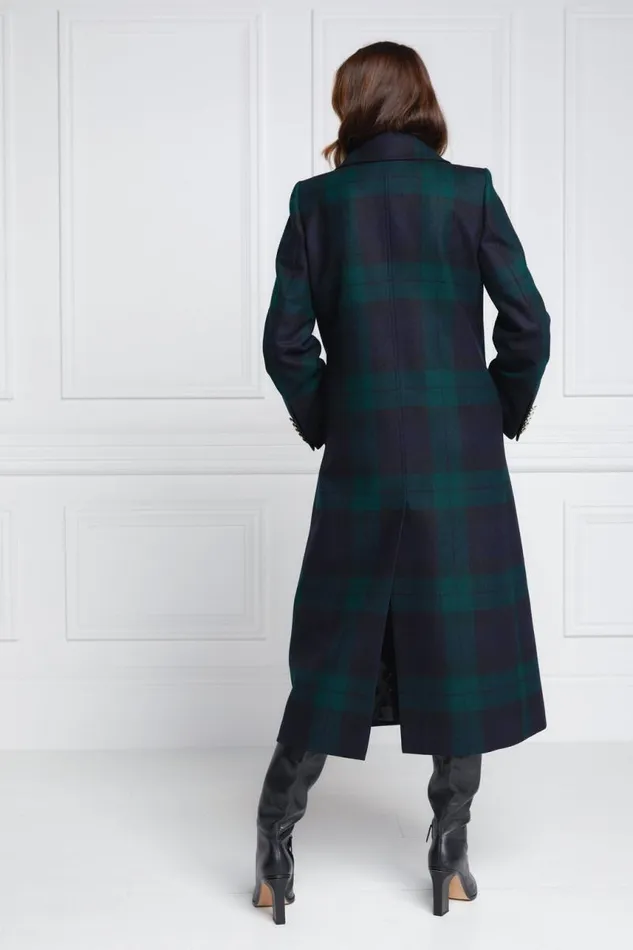 Women In Stock Tailoring Holland Cooper Double Breasted Coat Blackwatch
