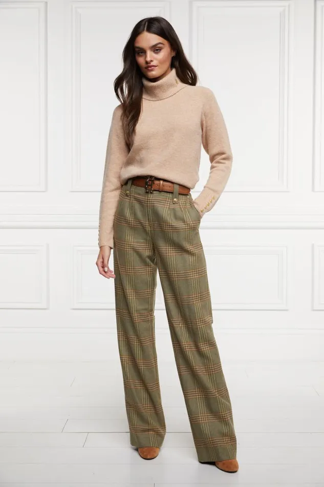 Women In Stock Tailoring Holland Cooper High Waisted Straight Trouser Leveret