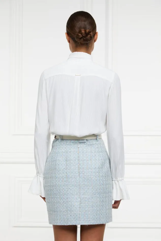 Women In Stock Tailoring Holland Cooper Regency Skirt Sky Blue Boucle Women In Stock Tailoring Holland Cooper Regency Skirt Sky Blue Boucle