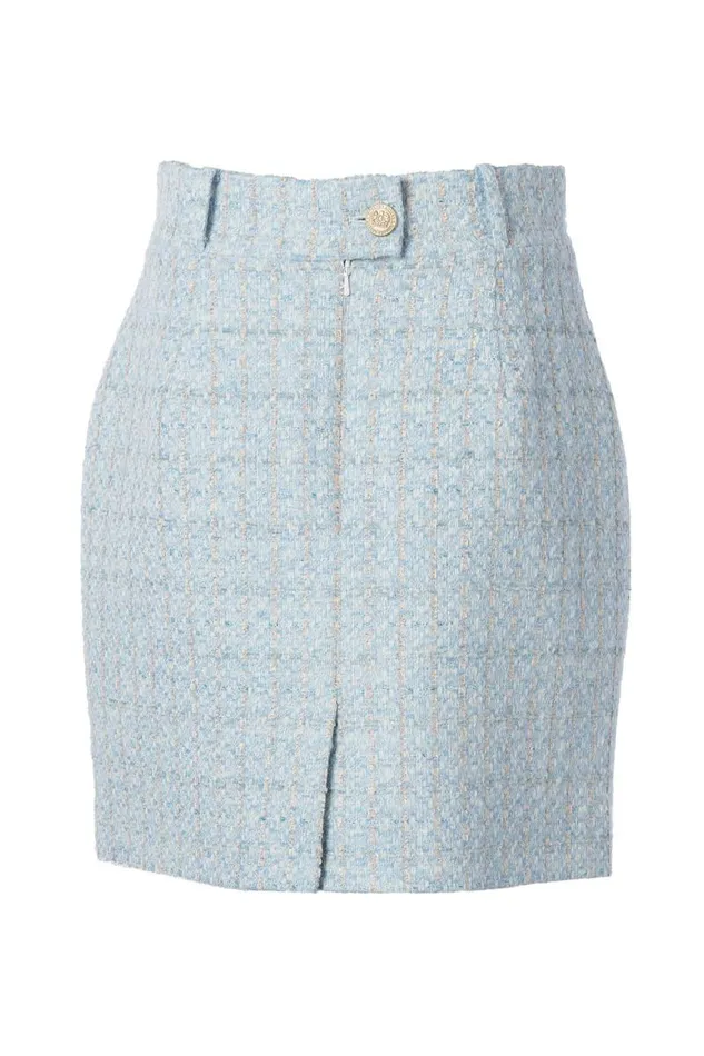 Women In Stock Tailoring Holland Cooper Regency Skirt Sky Blue Boucle Women In Stock Tailoring Holland Cooper Regency Skirt Sky Blue Boucle