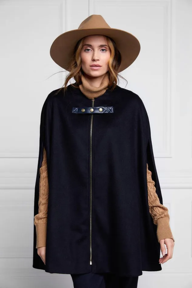 Women In Stock Tailoring Holland Cooper Slim Cape Soft Navy