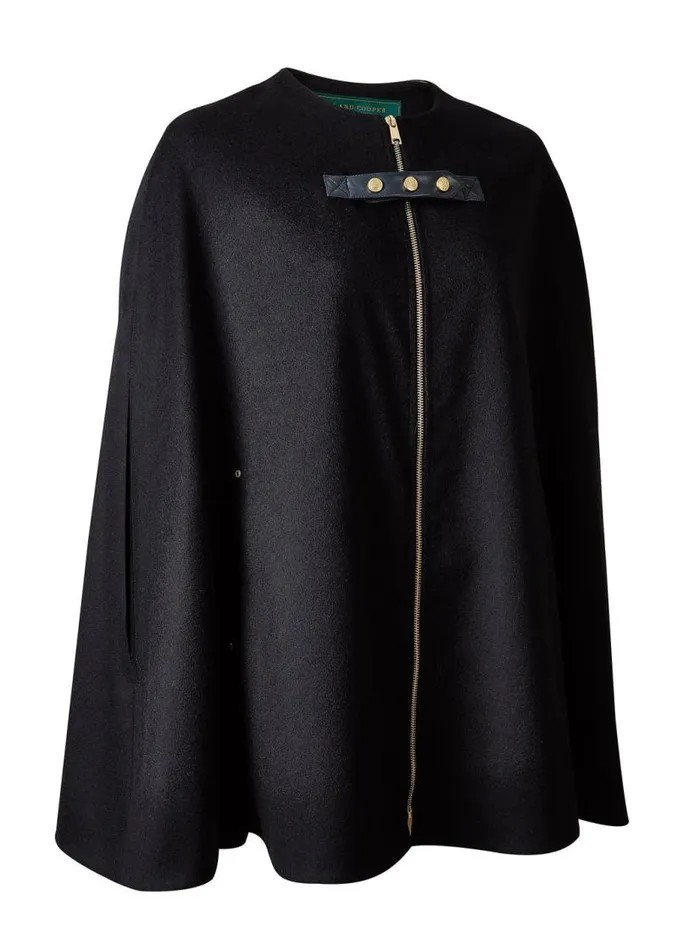 Women In Stock Tailoring Holland Cooper Slim Cape Soft Navy