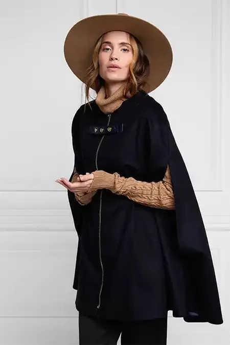 Women In Stock Tailoring Holland Cooper Slim Cape Soft Navy