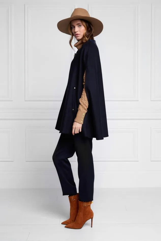 Women In Stock Tailoring Holland Cooper Slim Cape Soft Navy