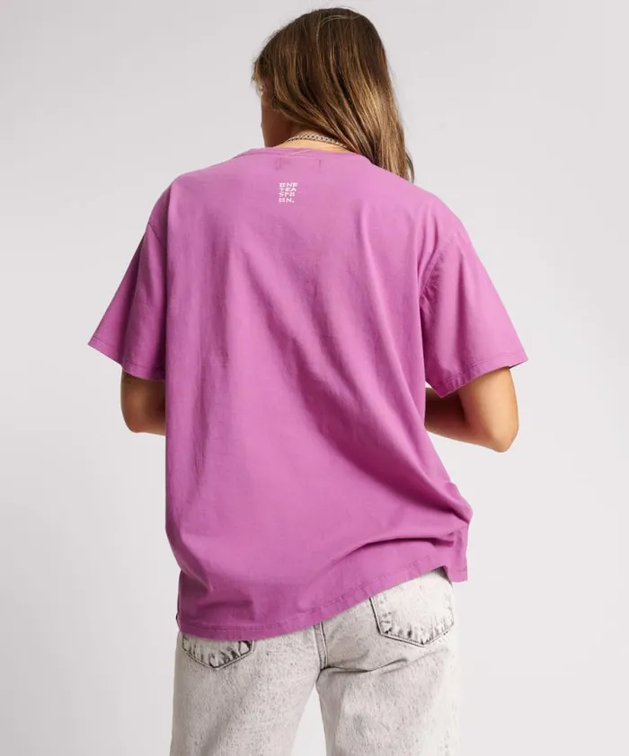 Women ITS A WILD WORLD BASKETBALL TEE One Teaspoon Basic Tees
