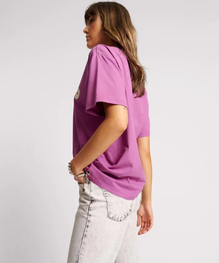 Women ITS A WILD WORLD BASKETBALL TEE One Teaspoon Basic Tees