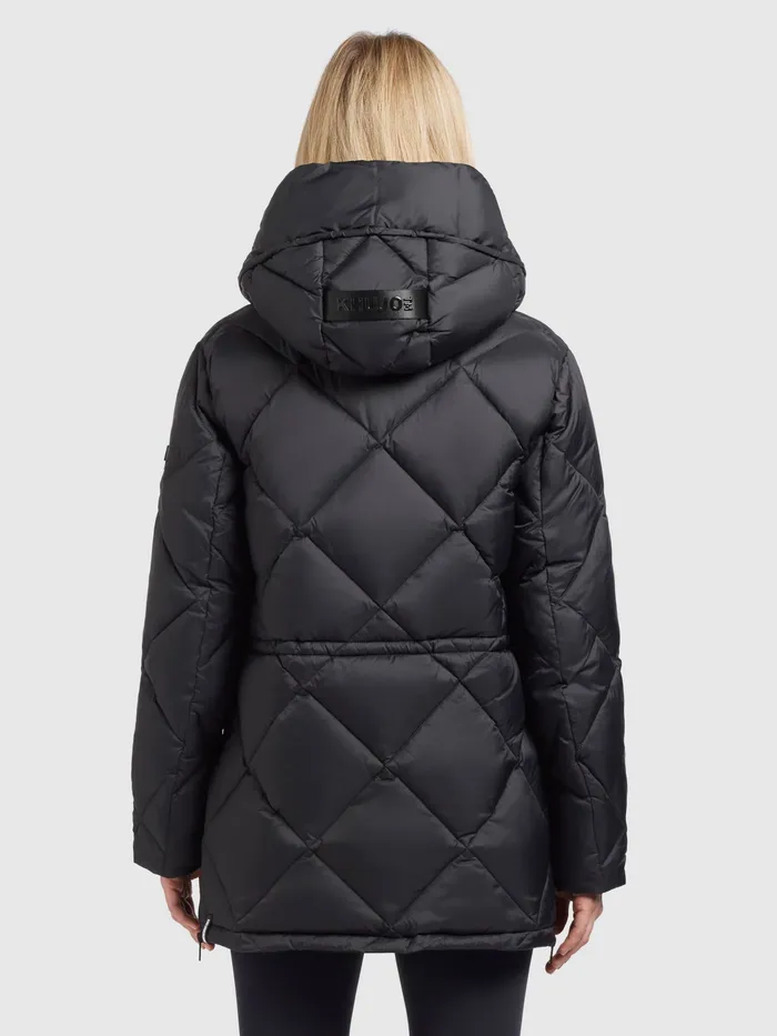 Women Jacke ZALONA Dunkelgrau Dunkelgrau Puffer Jackets KHUJO