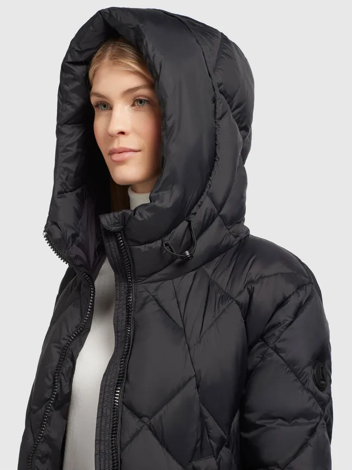 Women Jacke ZALONA Dunkelgrau Dunkelgrau Puffer Jackets KHUJO