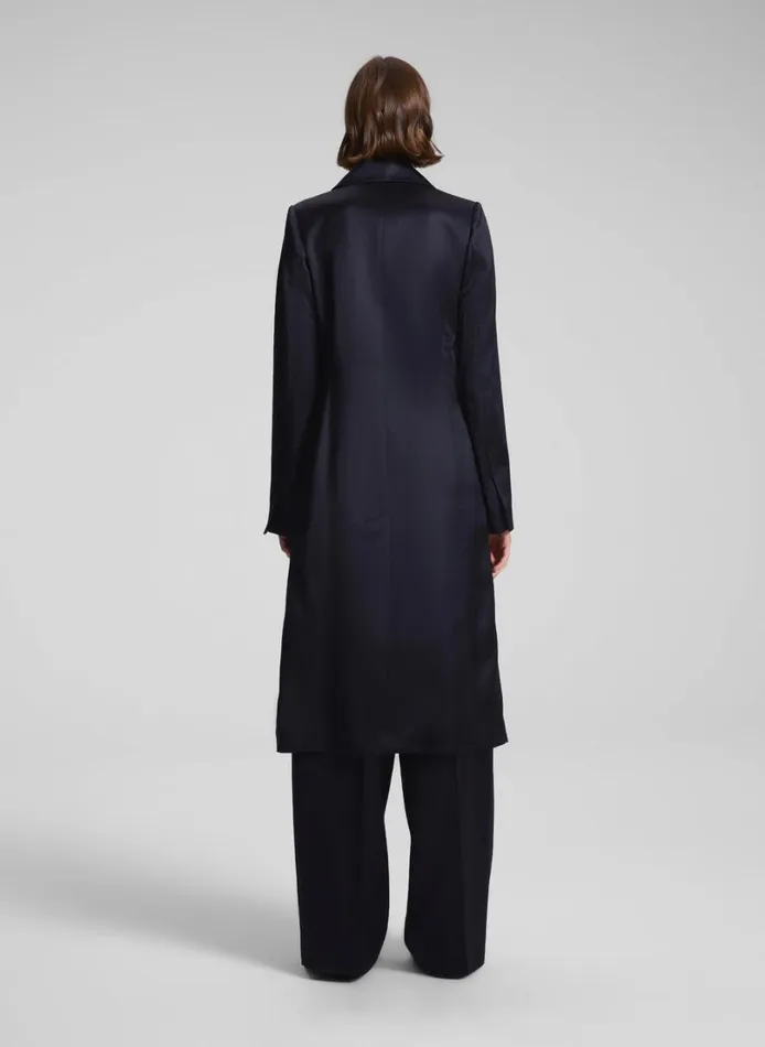 Women Jackets and Coats ALC Jude Satin Coat Deep Navy