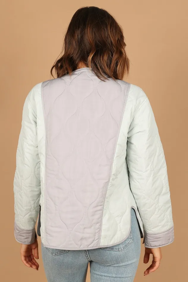 Women Jackets and Coats Petal and Pup Hailey Quilted Jacket Blue