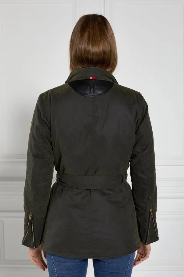 Women Jackets Holland Cooper Wax Field Jacket Dark Olive