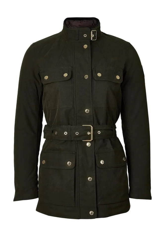 Women Jackets Holland Cooper Wax Field Jacket Dark Olive