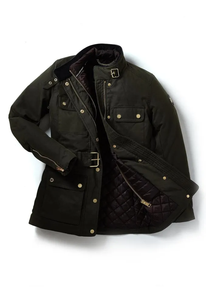 Women Jackets Holland Cooper Wax Field Jacket Dark Olive