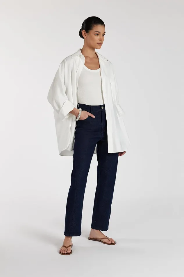 Women Jeans DISSH FINN INDIGO TWISTED SEAM JEAN