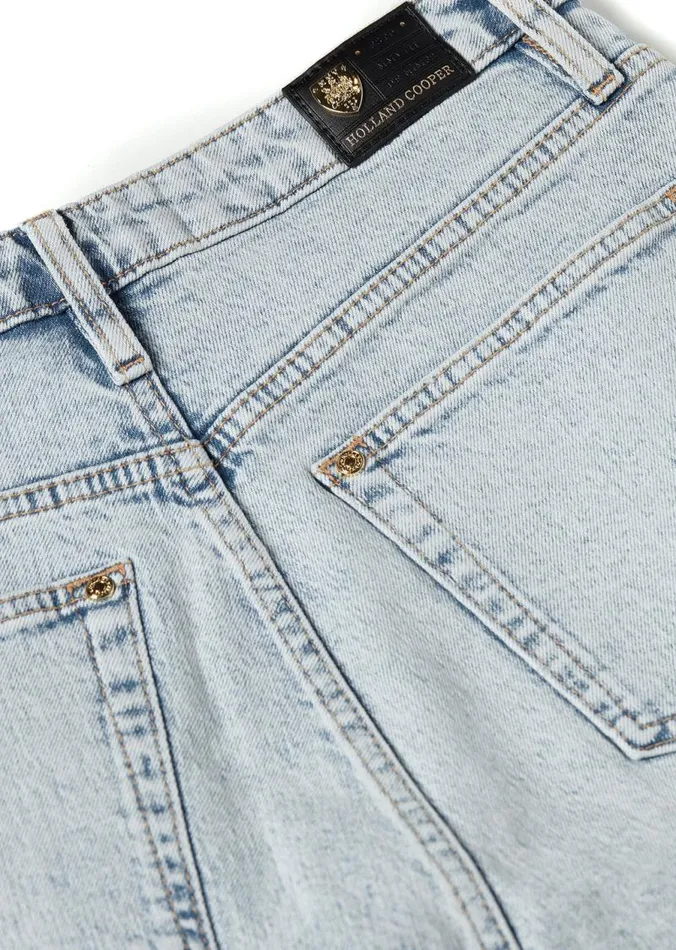 Women Jeans Holland Cooper High Rise Slim Jean Light Stone Wash