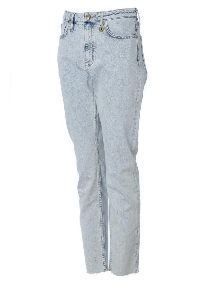 Women Jeans Holland Cooper High Rise Slim Jean Light Stone Wash