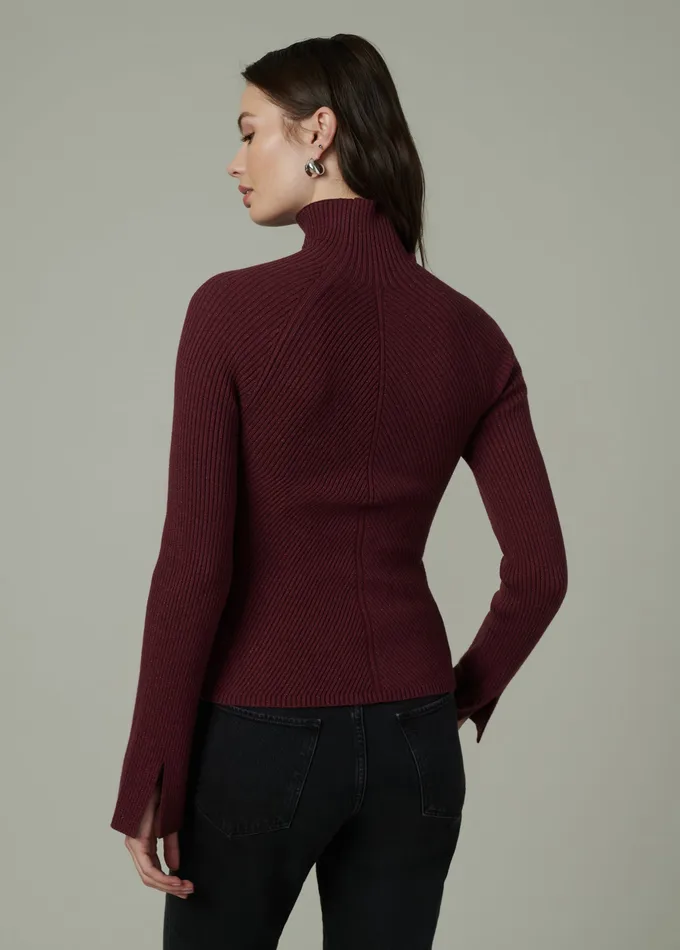 Women Joe8217s Jeans THE PALMER TURTLENECK Vineyard Wine Tops