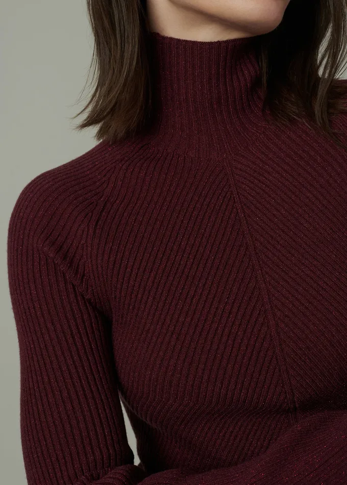 Women Joe8217s Jeans THE PALMER TURTLENECK Vineyard Wine Tops