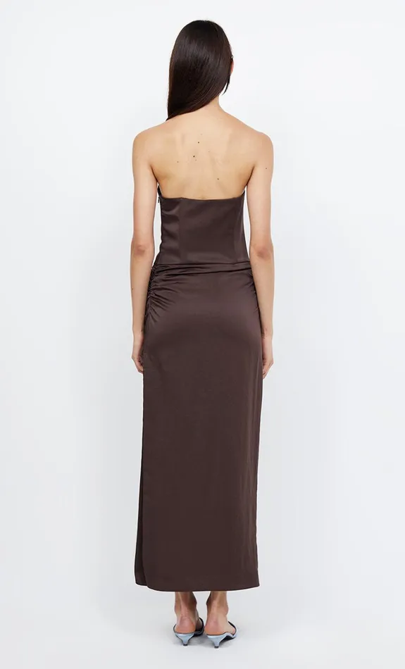 Women JONES STRAPLESS MAXI DRESS 8211 COCOA Bec Bridge Wedding Guest