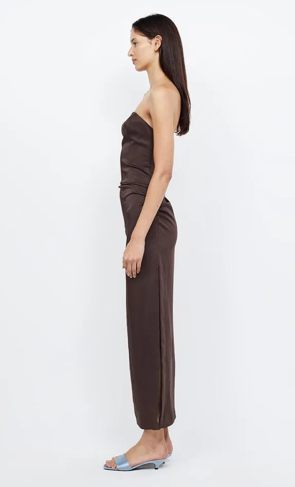 Women JONES STRAPLESS MAXI DRESS 8211 COCOA Bec Bridge Wedding Guest