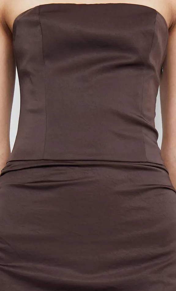 Women JONES STRAPLESS MAXI DRESS 8211 COCOA Bec Bridge Wedding Guest