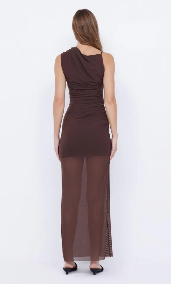 Women JULIEN ASYM MAXI DRESS 8211 CHOC Bec Bridge Maxi Dresses