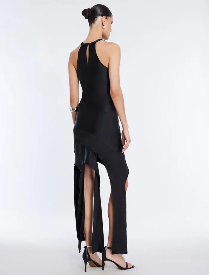 Women Kalina Cascading Ruffle Dress Black BCBG Dresses Women Kalina Cascading Ruffle Dress Black BCBG Dresses