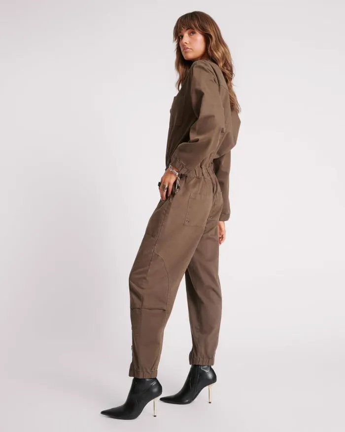 Women KHAKI DARK ROMANCE JUMPSUIT One Teaspoon Denim Jumpsuits