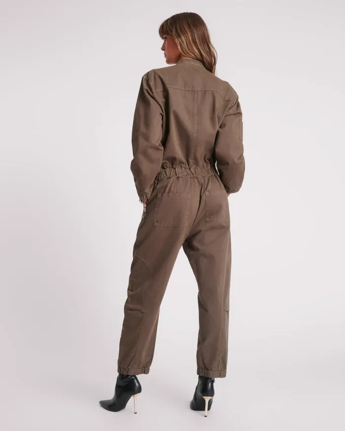 Women KHAKI DARK ROMANCE JUMPSUIT One Teaspoon Denim Jumpsuits