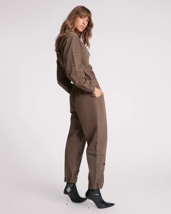 Women KHAKI DARK ROMANCE JUMPSUIT One Teaspoon Denim Jumpsuits