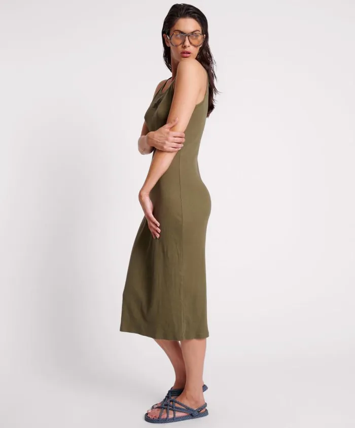 Women KHAKI ONE TEASPOON RIB SINGLET MIDI DRESS One Teaspoon Midi and Maxi Dresses Women KHAKI ONE TEASPOON RIB SINGLET MIDI DRESS One Teaspoon Midi and Maxi Dresses