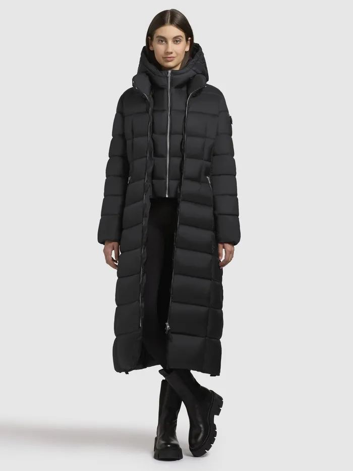 Women KHUJO Mantel MALEE Schwarz Schwarz Puffer Coats