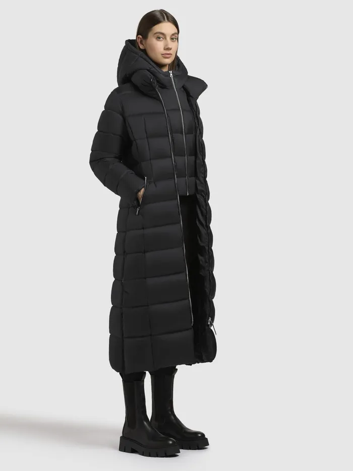 Women KHUJO Mantel MALEE Schwarz Schwarz Puffer Coats