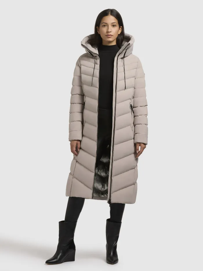 Women KHUJO Mantel STOANE Hellbeige Hellbeige Quilted Coats