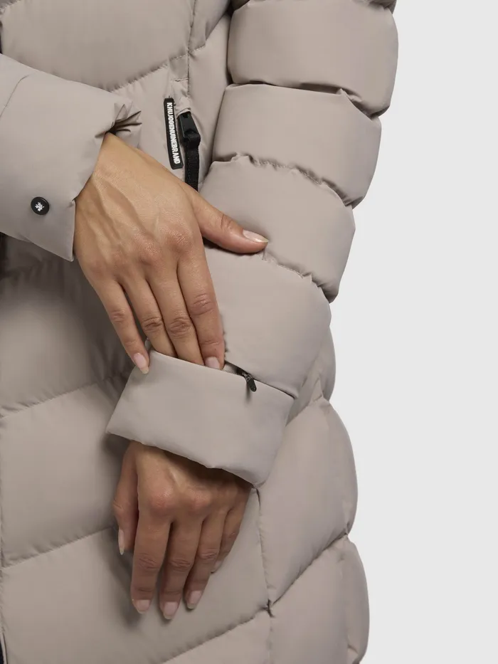 Women KHUJO Mantel STOANE Hellbeige Hellbeige Quilted Coats