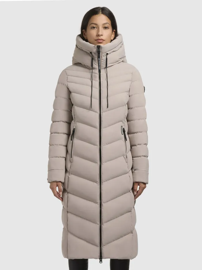 Women KHUJO Mantel STOANE Hellbeige Hellbeige Quilted Coats