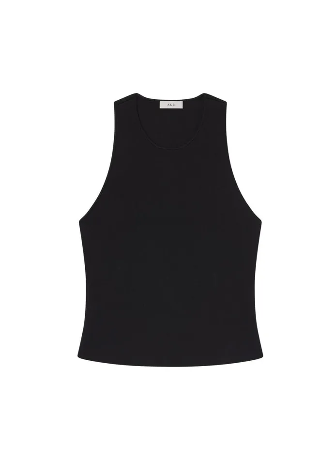 Women Knitwear ALC Belle Compact Knit Top Black