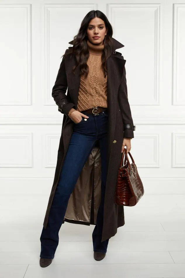 Women Knitwear Holland Cooper Country Roll Neck Knit Caramel Women Knitwear Holland Cooper Country Roll Neck Knit Caramel
