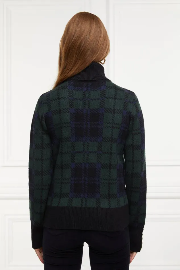 Women Knitwear Holland Cooper Heritage Knit Jumper Blackwatch Women Knitwear Holland Cooper Heritage Knit Jumper Blackwatch