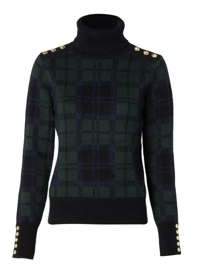 Women Knitwear Holland Cooper Heritage Knit Jumper Blackwatch Women Knitwear Holland Cooper Heritage Knit Jumper Blackwatch