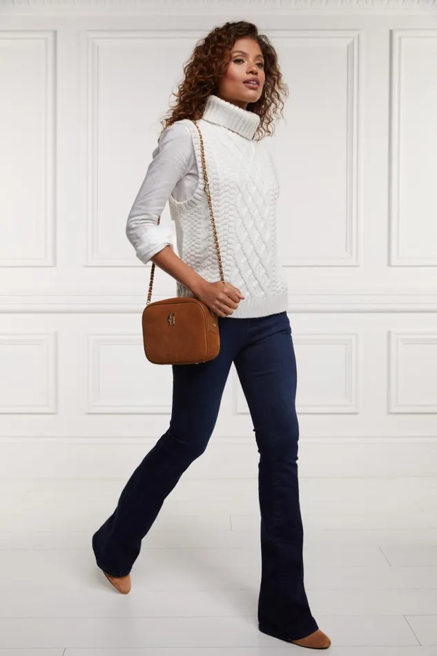 Women Knitwear Holland Cooper Sleeveless Knit Oyster