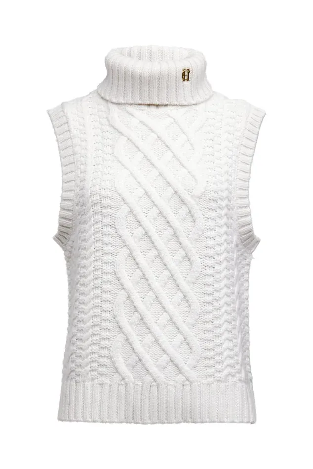 Women Knitwear Holland Cooper Sleeveless Knit Oyster
