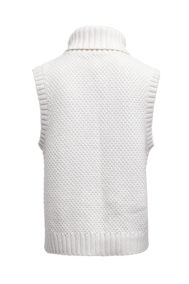 Women Knitwear Holland Cooper Sleeveless Knit Oyster