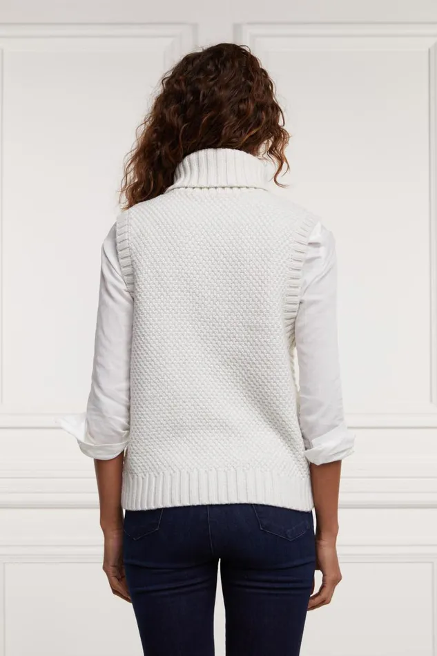 Women Knitwear Holland Cooper Sleeveless Knit Oyster