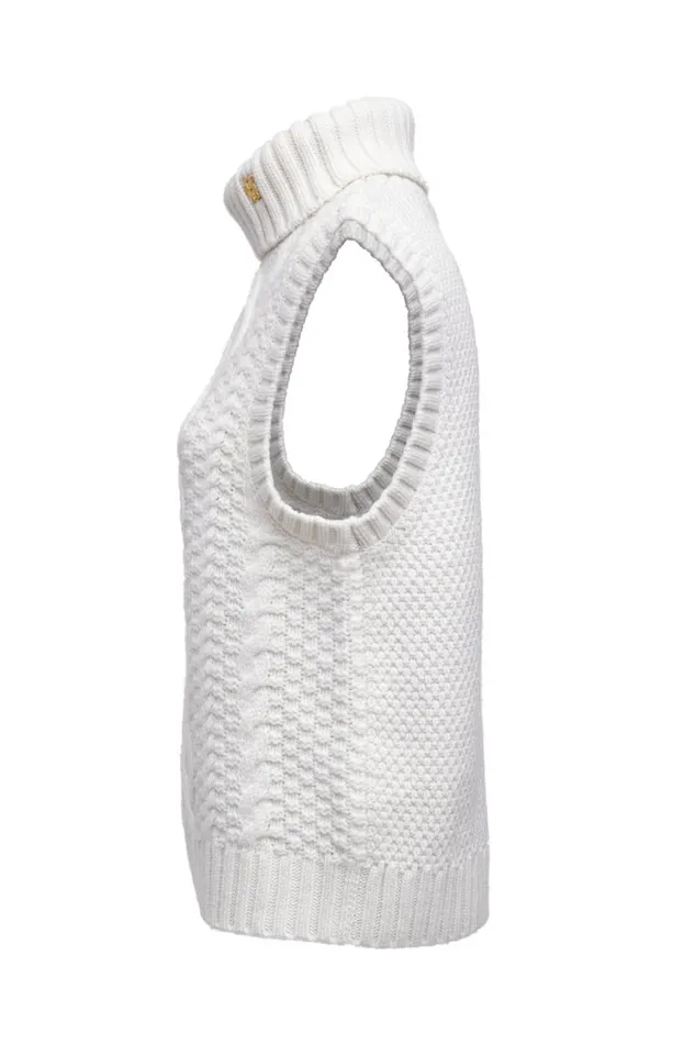 Women Knitwear Holland Cooper Sleeveless Knit Oyster